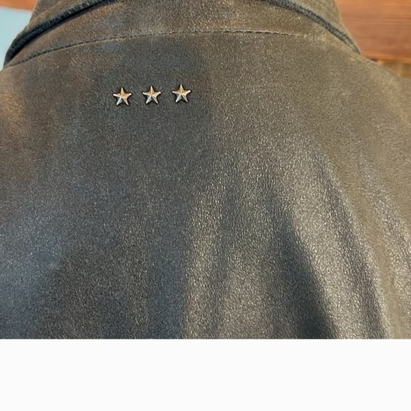 John Varvatos Black 100% Goat Skin Moro Style Jacket, size XL - Picture 7 of 7